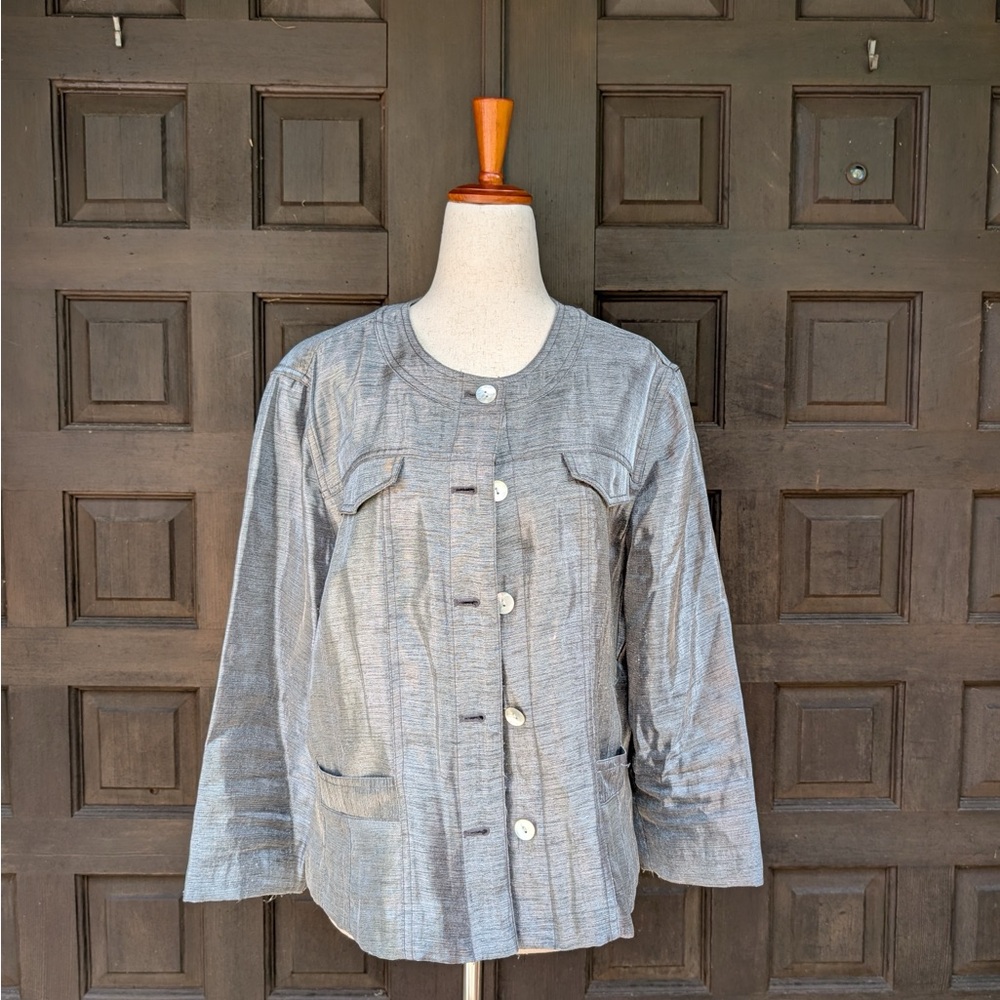 Vintage 90s Ruby Rd. Silver Jacket - image 1